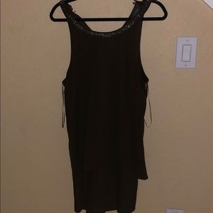 Dark olive green cocktail dress